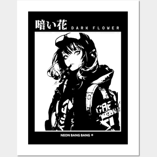 Japanese Anime Manga Streetwear Hip Hop Urban Stylish Girl Posters and Art